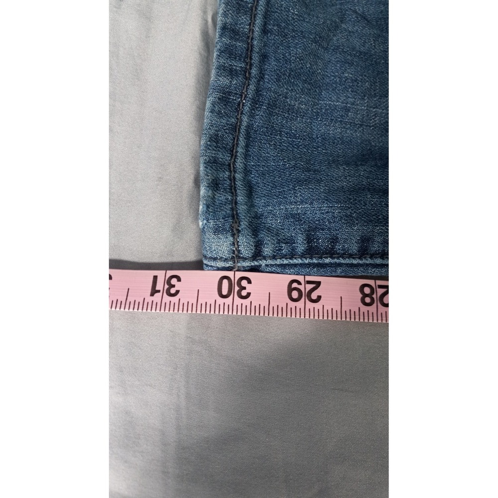 Chico's 0 platinum denim blue jeans cotton FLAWS - Picture 8 of 10